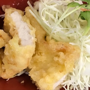出汁で揚げたイカの天ぷら